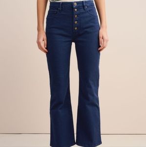 Rouje Royal Blue High Waisted Cropped Jeans